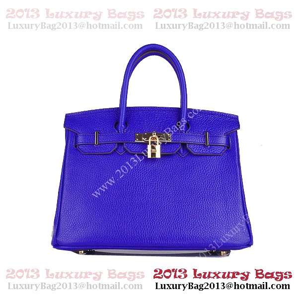 Hermes Birkin 30CM Tote Bag Blue Clemence Leather H6088 Gold Hermes Birkin 30CM Tote Bag Blue Clemence Leather H6088 Gold
