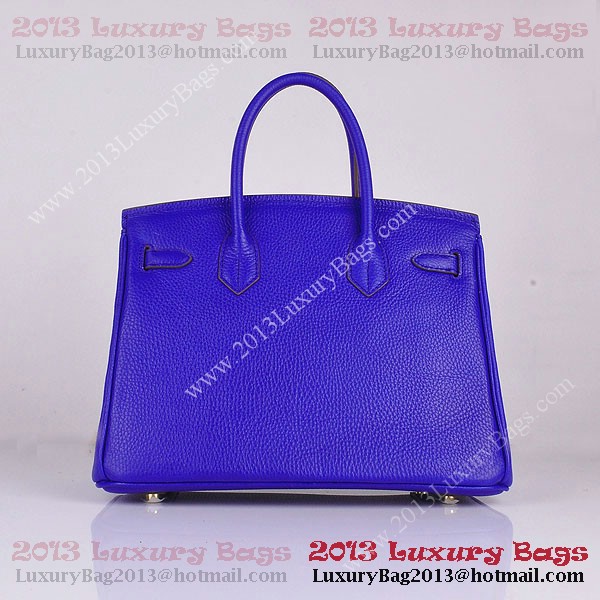 Hermes Birkin 30CM Tote Bag Blue Clemence Leather H6088 Gold Hermes Birkin 30CM Tote Bag Blue Clemence Leather H6088 Gold