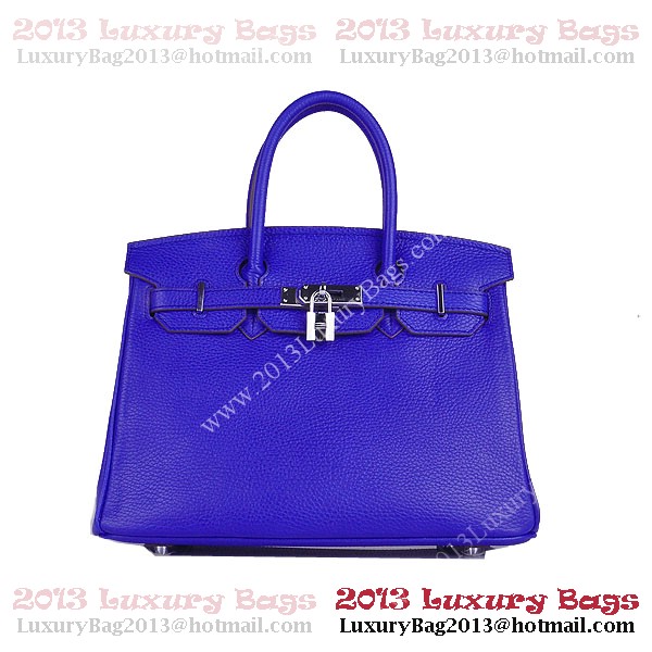 Hermes Birkin 30CM Tote Bag Blue Clemence Leather H6088 Silver Hermes Birkin 30CM Tote Bag Blue Clemence Leather H6088 Silver