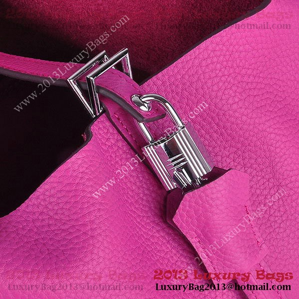 Hermes Picotin Lock MM Bag in Clemence Leather 8616 Peach Hermes Picotin Lock MM Bag in Clemence Leather 8616 Peach