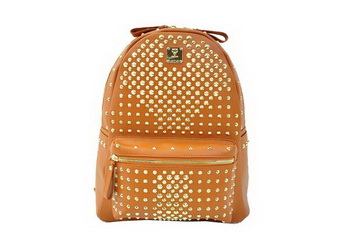 MCM Stark Backpack in Camel Grainy Leather MCM Stark Backpack in Camel Grainy Leather