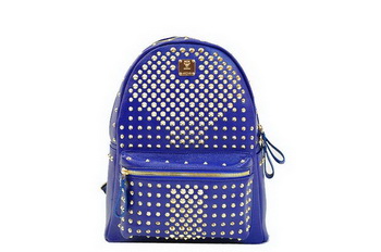 MCM Stark Backpack in RoyalBlue Grainy Leather MCM Stark Backpack in RoyalBlue Grainy Leather