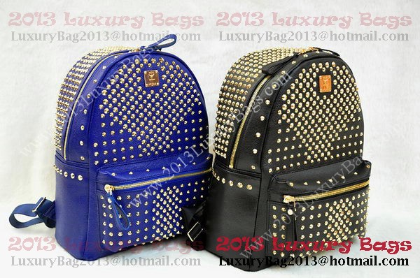 MCM Stark Backpack in RoyalBlue Grainy Leather MCM Stark Backpack in RoyalBlue Grainy Leather