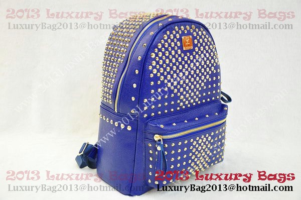 MCM Stark Backpack in RoyalBlue Grainy Leather MCM Stark Backpack in RoyalBlue Grainy Leather
