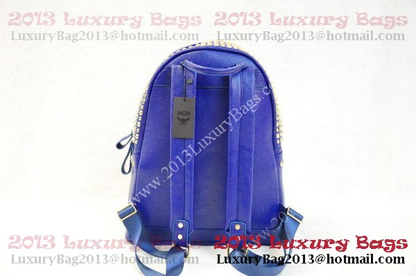 MCM Stark Backpack in RoyalBlue Grainy Leather MCM Stark Backpack in RoyalBlue Grainy Leather