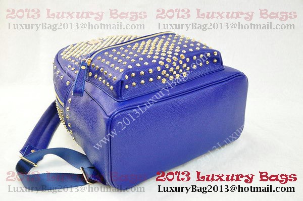 MCM Stark Backpack in RoyalBlue Grainy Leather MCM Stark Backpack in RoyalBlue Grainy Leather