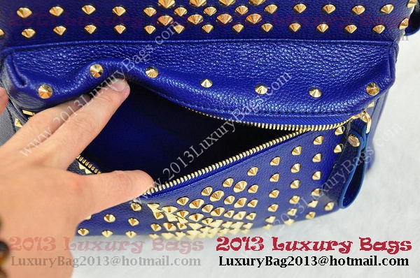 MCM Stark Backpack in RoyalBlue Grainy Leather MCM Stark Backpack in RoyalBlue Grainy Leather