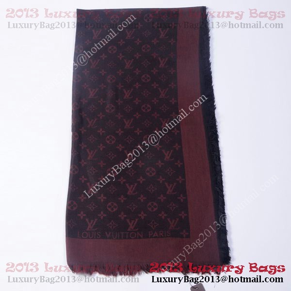 Louis Vuitton Scarves Cotton WJLV091 Dark Brown Louis Vuitton Scarves Cotton WJLV091 Dark Brown