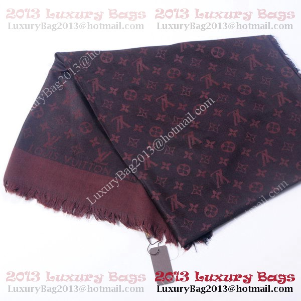 Louis Vuitton Scarves Cotton WJLV091 Dark Brown Louis Vuitton Scarves Cotton WJLV091 Dark Brown