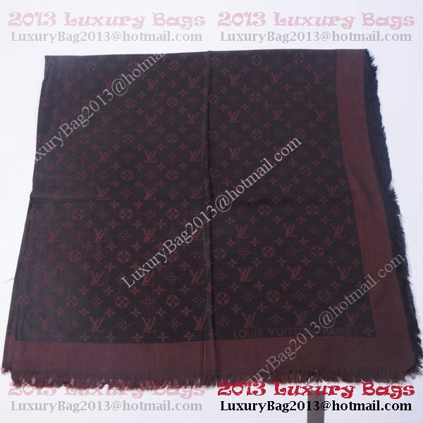 Louis Vuitton Scarves Cotton WJLV091 Dark Brown Louis Vuitton Scarves Cotton WJLV091 Dark Brown