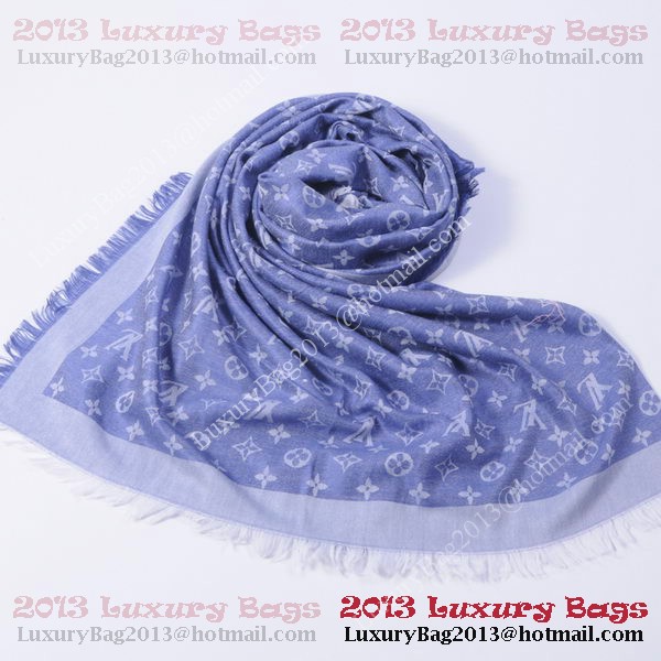 Louis Vuitton Scarves Cotton WJLV091 SkyBlue Louis Vuitton Scarves Cotton WJLV091 SkyBlue
