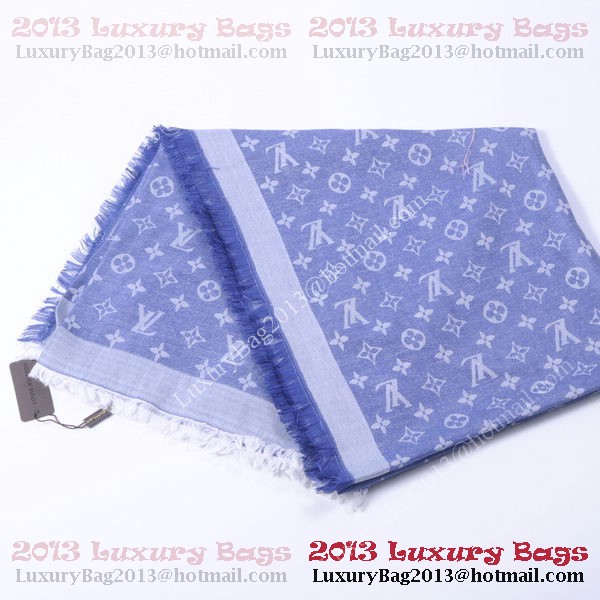 Louis Vuitton Scarves Cotton WJLV091 SkyBlue Louis Vuitton Scarves Cotton WJLV091 SkyBlue