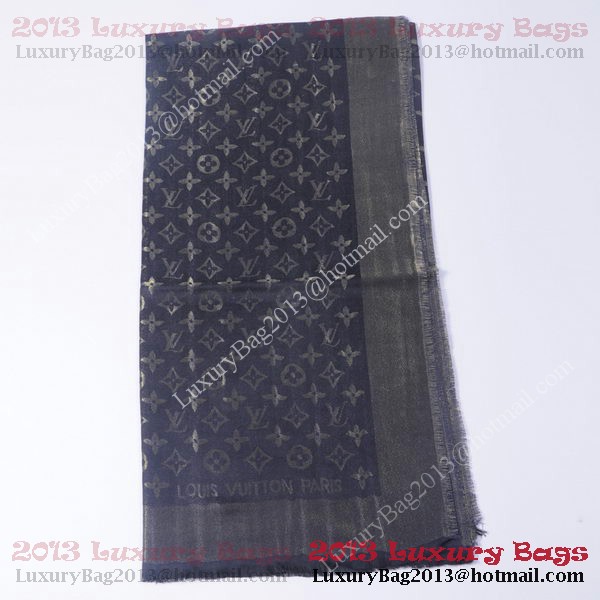 Louis Vuitton Scarves Cotton WJLV092 Black&Gold Louis Vuitton Scarves Cotton WJLV092 Black&Gold