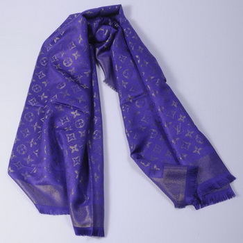 Louis Vuitton Scarves Cotton WJLV092 Dark Blue&Gold Louis Vuitton Scarves Cotton WJLV092 Dark Blue&Gold