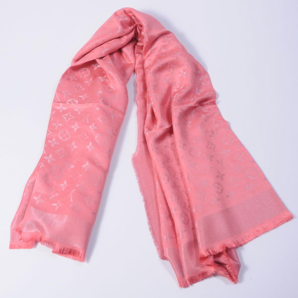 Louis Vuitton Scarves Cotton WJLV092 Light Red&Silver Louis Vuitton Scarves Cotton WJLV092 Light Red&Silver