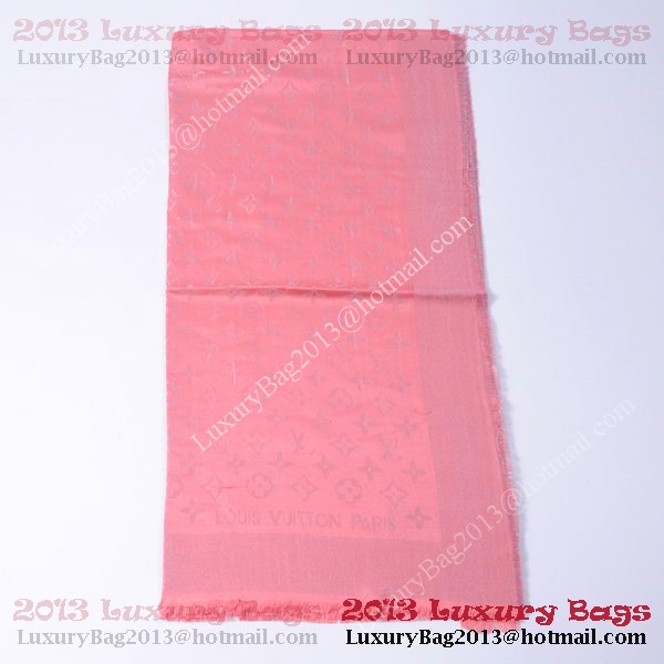 Louis Vuitton Scarves Cotton WJLV092 Light Red&Silver Louis Vuitton Scarves Cotton WJLV092 Light Red&Silver