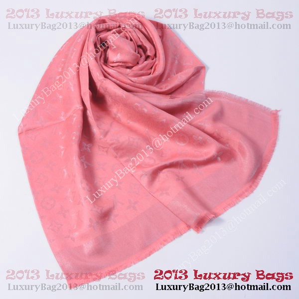 Louis Vuitton Scarves Cotton WJLV092 Light Red&Silver Louis Vuitton Scarves Cotton WJLV092 Light Red&Silver