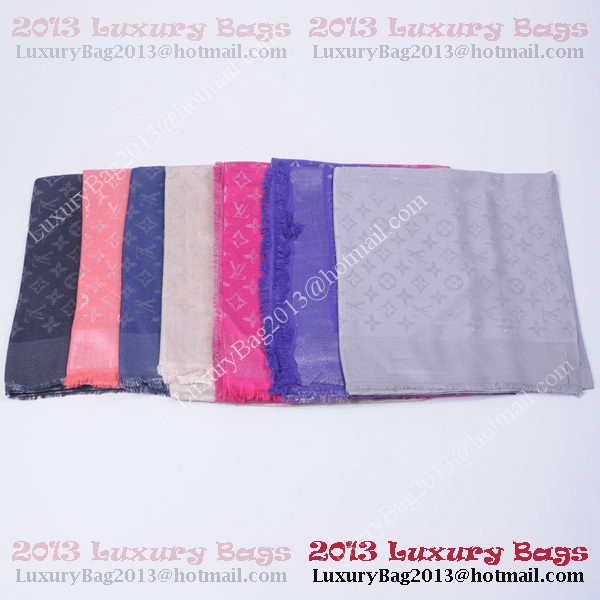 Louis Vuitton Scarves Cotton WJLV092 Light Red&Silver Louis Vuitton Scarves Cotton WJLV092 Light Red&Silver