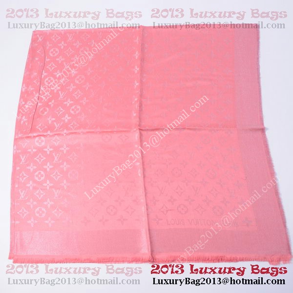 Louis Vuitton Scarves Cotton WJLV092 Light Red&Silver Louis Vuitton Scarves Cotton WJLV092 Light Red&Silver