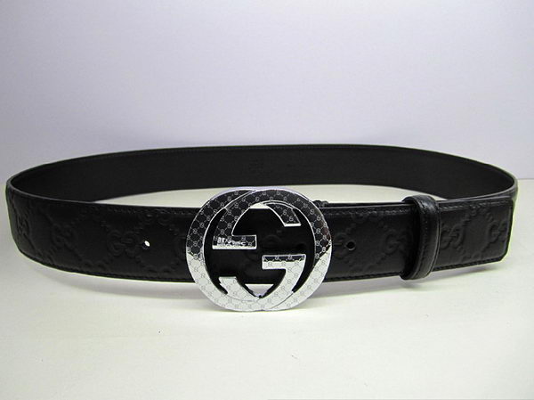 Gucci Belts GG028 Black Silver Gucci Belts GG028 Black Silver
