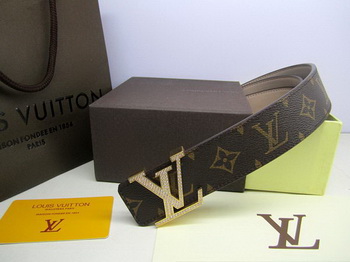 Louis Vuitton Monogram Canvas Belt LV2050 Gold Louis Vuitton Monogram Canvas Belt LV2050 Gold