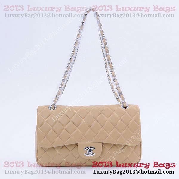 Chanel 2.55 Series Classic Flap Bag 1112 Apricot Sheepskin Silver Chanel 2.55 Series Classic Flap Bag 1112 Apricot Sheepskin Silver