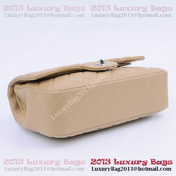 Chanel 2.55 Series Classic Flap Bag 1112 Apricot Sheepskin Silver Chanel 2.55 Series Classic Flap Bag 1112 Apricot Sheepskin Silver