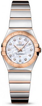 Omega Constellation Polished Quarz Mini Watch 158637W Omega Constellation Polished Quarz Mini Watch 158637W