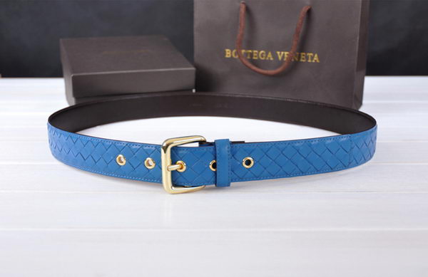 Bottega Veneta Intrecciato Nappa Belt 274483 Blue Bottega Veneta Intrecciato Nappa Belt 274483 Blue