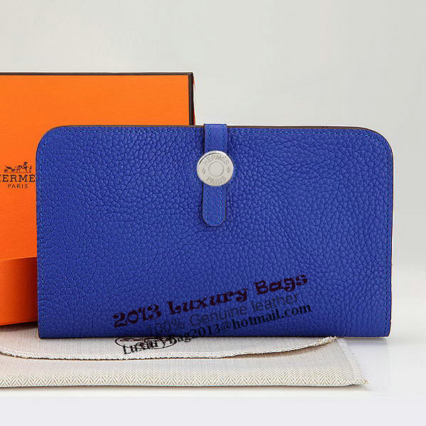 Hermes Dogon Combined Wallet A508 RoyalBlue Hermes Dogon Combined Wallet A508 RoyalBlue