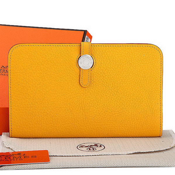 Hermes Dogon Combined Wallet A508 Yellow Hermes Dogon Combined Wallet A508 Yellow