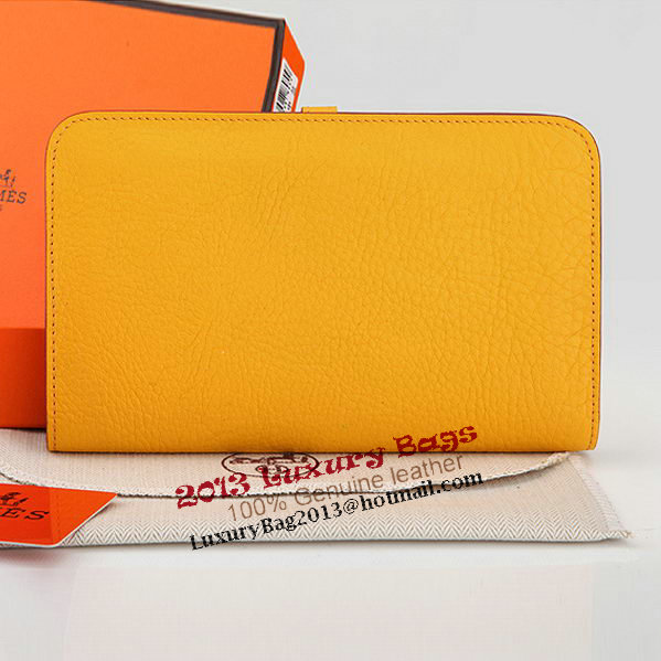 Hermes Dogon Combined Wallet A508 Yellow Hermes Dogon Combined Wallet A508 Yellow