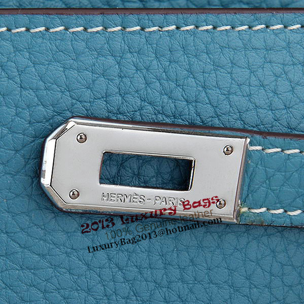 Hermes Kelly Original Leather Bi-Fold Wallet A708 Light Blue Hermes Kelly Original Leather Bi-Fold Wallet A708 Light Blue