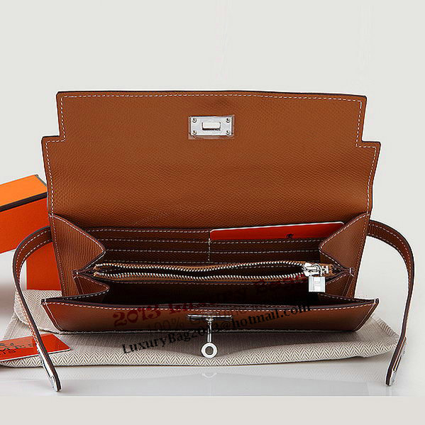 Hermes Kelly Original Saffiano Leather Bi-Fold Wallet A708 Camel Hermes Kelly Original Saffiano Leather Bi-Fold Wallet A708 Camel