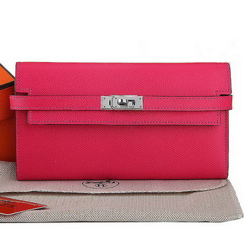 Hermes Kelly Original Saffiano Leather Bi-Fold Wallet A708 Peach Hermes Kelly Original Saffiano Leather Bi-Fold Wallet A708 Peach