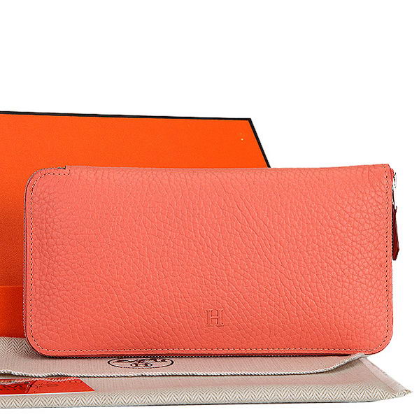 Hermes Zipper Wallet Original Leather A309 Dark Pink Hermes Zipper Wallet Original Leather A309 Dark Pink