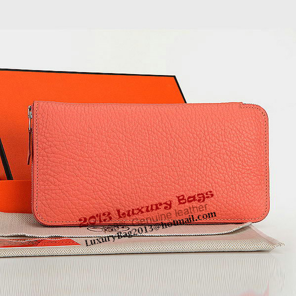 Hermes Zipper Wallet Original Leather A309 Dark Pink Hermes Zipper Wallet Original Leather A309 Dark Pink