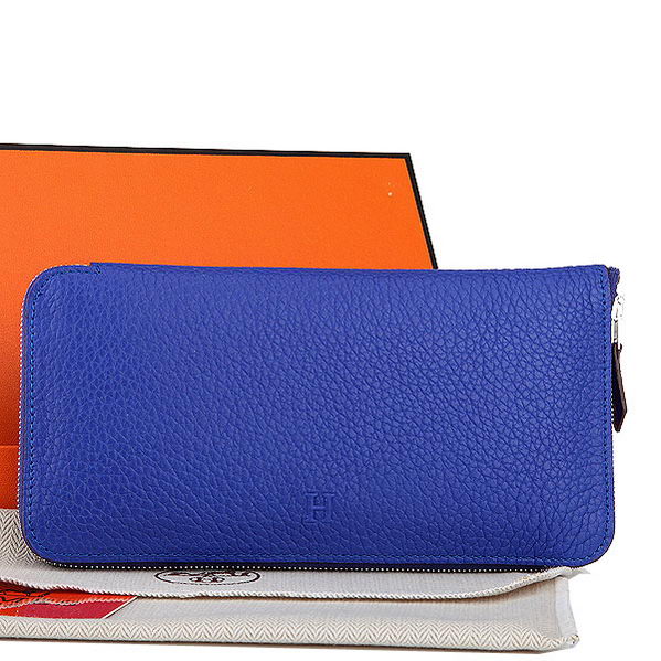 Hermes Zipper Wallet Original Leather A309 RoyalBlue Hermes Zipper Wallet Original Leather A309 RoyalBlue