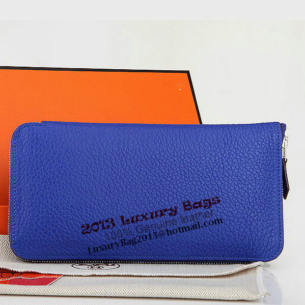 Hermes Zipper Wallet Original Leather A309 RoyalBlue Hermes Zipper Wallet Original Leather A309 RoyalBlue