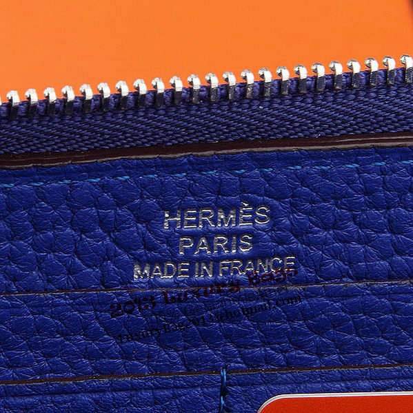 Hermes Zipper Wallet Original Leather A309 RoyalBlue Hermes Zipper Wallet Original Leather A309 RoyalBlue