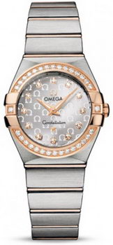 Omega Constellation Brushed Quarz Small Watch 158628AC Omega Constellation Brushed Quarz Small Watch 158628AC