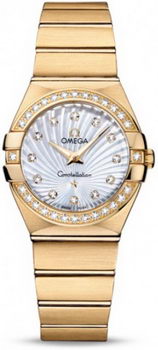 Omega Constellation Brushed Quarz Small Watch 158628F Omega Constellation Brushed Quarz Small Watch 158628F