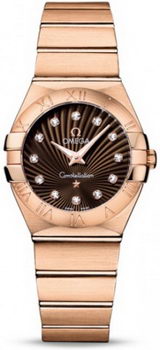 Omega Constellation Brushed Quarz Small Watch 158628M Omega Constellation Brushed Quarz Small Watch 158628M