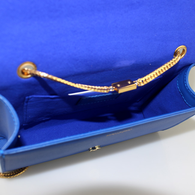 Yves Saint Laurent Monogramme Cross-body Shoulder Bag 66016 Blue Yves Saint Laurent Monogramme Cross-body Shoulder Bag 66016 Blue