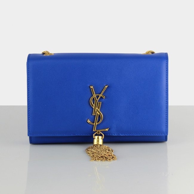 Yves Saint Laurent Monogramme Cross-body Shoulder Bag 66016 Blue Yves Saint Laurent Monogramme Cross-body Shoulder Bag 66016 Blue