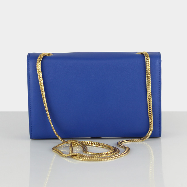 Yves Saint Laurent Monogramme Cross-body Shoulder Bag 66016 Blue Yves Saint Laurent Monogramme Cross-body Shoulder Bag 66016 Blue