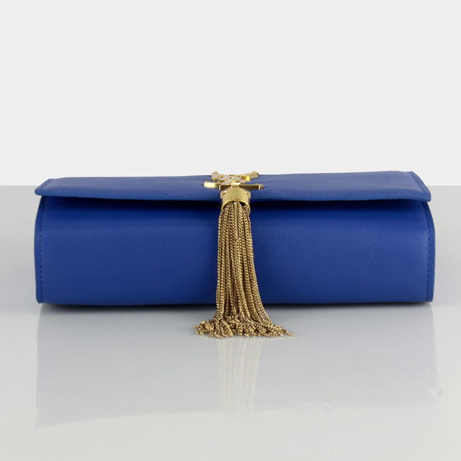 Yves Saint Laurent Monogramme Cross-body Shoulder Bag 66016 Blue Yves Saint Laurent Monogramme Cross-body Shoulder Bag 66016 Blue