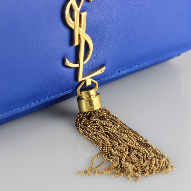 Yves Saint Laurent Monogramme Cross-body Shoulder Bag 66016 Blue Yves Saint Laurent Monogramme Cross-body Shoulder Bag 66016 Blue