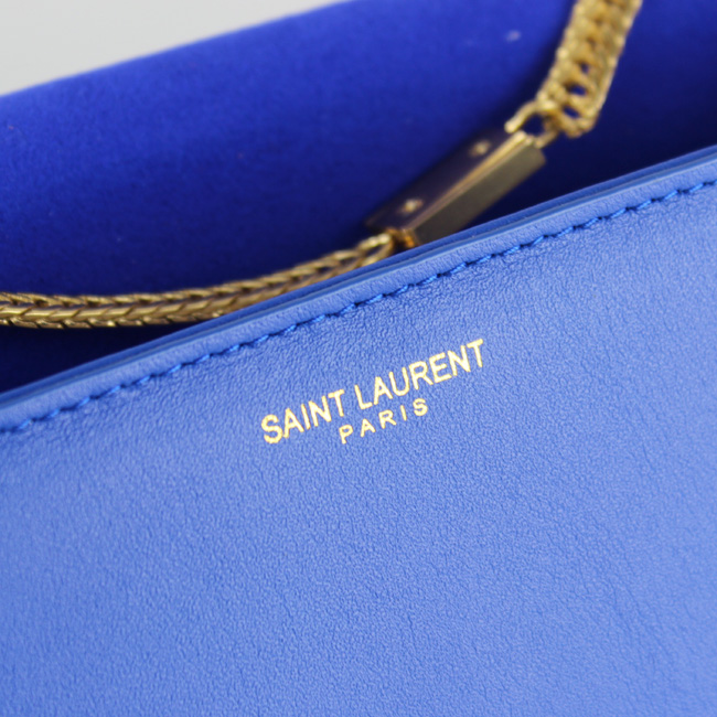 Yves Saint Laurent Monogramme Cross-body Shoulder Bag 66016 Blue Yves Saint Laurent Monogramme Cross-body Shoulder Bag 66016 Blue
