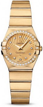 Omega Constellation Brushed Quarz Mini Watch 158627B Omega Constellation Brushed Quarz Mini Watch 158627B